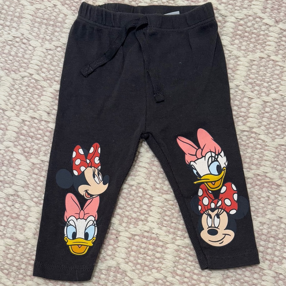 Zara Disney Minnie & Daisy Leggings 9/12M